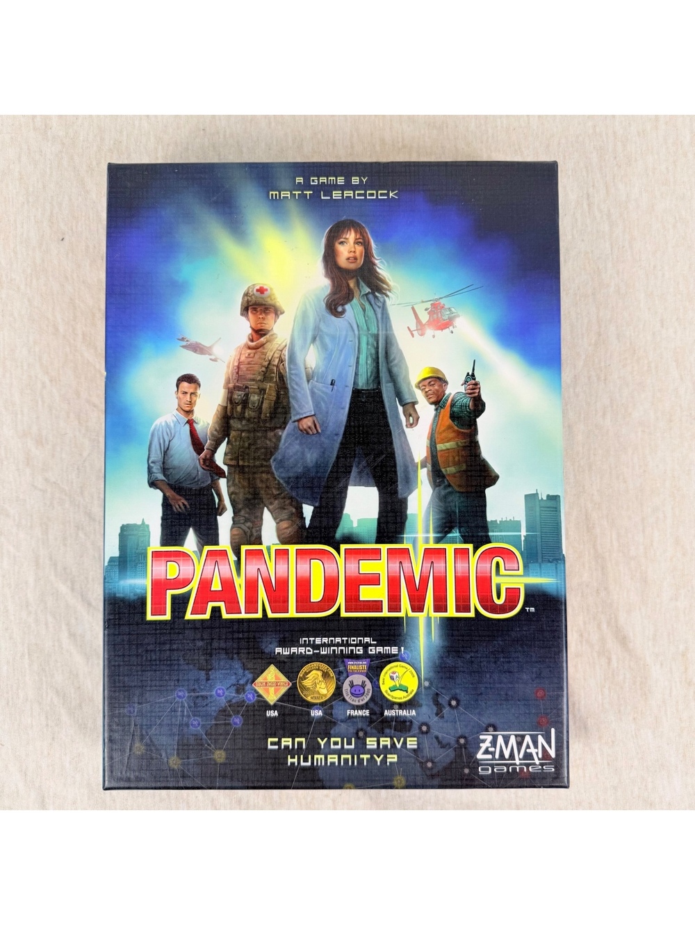 Pandemic Board Game Z-Man Games Matt Leacock 2008 Complete Cooperative Strategy